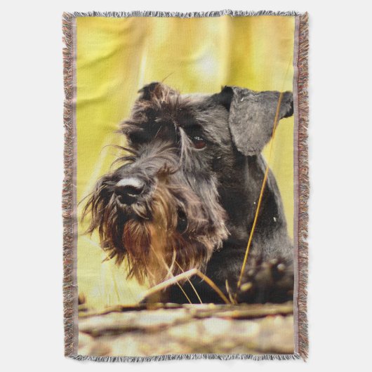 Miniatuur-schnauzer Deken (Voorkant Verticaal)