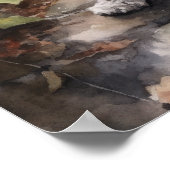 Miniatuur Schnauzer Dog Art Print Poster (Hoek)