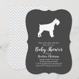 Miniatuur Schnauzer Dog Baby shower Genderneutraal Kaart