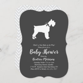Miniatuur Schnauzer Dog Baby shower Genderneutraal Kaart