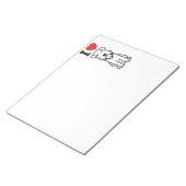 Miniatuur Schnauzer Dog Cartoon Notitieblok (Schuin)