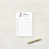 Miniatuur Schnauzer Dog gepersonaliseerd om lijst  Post-it® Notes (Op bureau)