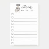 Miniatuur Schnauzer Dog gepersonaliseerd om lijst Post-it® Notes (Voorkant)