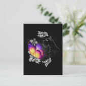 Miniatuur Schnauzer Dog in Heaven Dog Memorial Briefkaart (Staand voorkant)