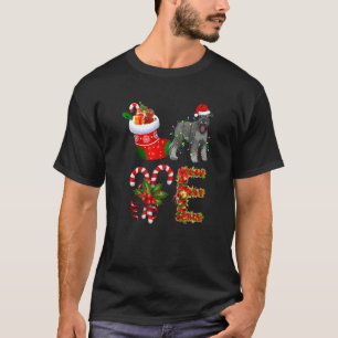 Miniatuur Schnauzer Dog-kerstmis Dier T-shirt