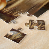 Miniatuur Schnauzer Dog met Witch Pet Halloween Legpuzzel (Zijkant)