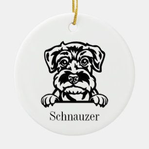 Miniatuur Schnauzer dog ornament