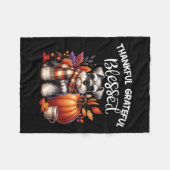 Miniatuur Schnauzer Dog Pumpkin Spice Happy Herfst Fleece Deken (Voorkant (Horizontaal))