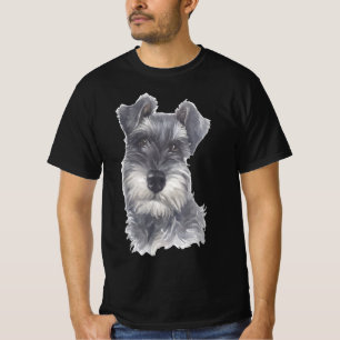 Miniatuur Schnauzer Dog - Waterverf Art Dog Gift T-shirt