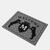 Miniatuur Schnauzer Doormat Deurmat (Schuin)