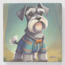 Miniatuur Schnauzer Dragen van een jas