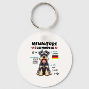 Miniatuur Schnauzer Eigenaar Funny Miniatuur Schna Sleutelhanger