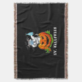 Miniatuur Schnauzer Ew Halloween Pumpkin Washing Deken (Voorkant Verticaal)
