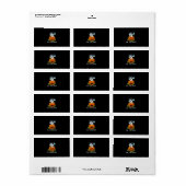 Miniatuur Schnauzer Ew Halloween Pumpkin Washing Etiket (Full Sheet)