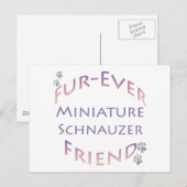 Miniatuur Schnauzer Furever Briefkaart (Voorkant / Achterkant)