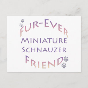 Miniatuur Schnauzer Furever Briefkaart