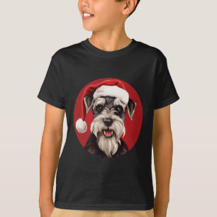 Miniatuur Schnauzer Grappige Kerstmis Moeder Vader T-shirt