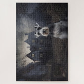 Miniatuur Schnauzer Halloween Scary Legpuzzel (Verticaal)