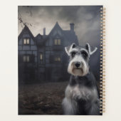 Miniatuur Schnauzer Halloween Scary Planner (Achterkant)
