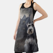 Miniatuur Schnauzer Halloween Scary Schort (Insitu)