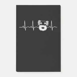 Miniatuur Schnauzer Heartbeat Mini Schnauzer Face Post-it® Notes