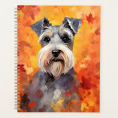 Miniatuur Schnauzer Herfst Thanksgiving Planner (Voorkant)