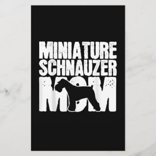 Miniatuur Schnauzer Hond Moeder Mama Mors Dag cade Briefpapier