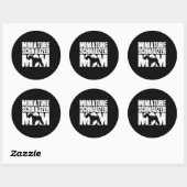 Miniatuur Schnauzer Hond Moeder Mama Mors Dag cade Ronde Sticker (Vel)