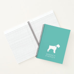 Miniatuur Schnauzer hond Puppy Notitieboek