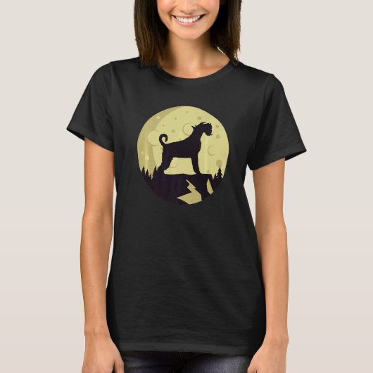 Miniatuur Schnauzer hond retro 2 T-shirt (Voorkant)