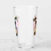 Miniatuur Schnauzer Hondenliefhebber Leuk Dierlijk Glas (Links)