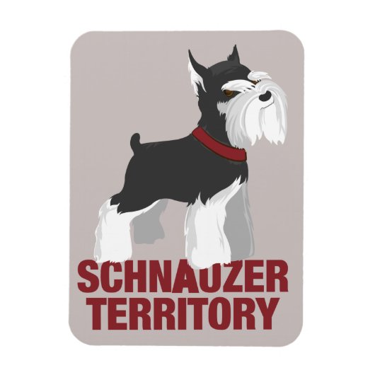 Miniatuur Schnauzer Hondenmagneet Magneet (Verticaal)