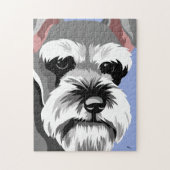 Miniatuur Schnauzer Jigzaag Puzzles Legpuzzel (Verticaal)