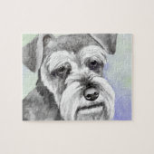 Miniatuur Schnauzer Jigzaag Puzzles Legpuzzel (Horizontaal)