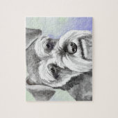 Miniatuur Schnauzer Jigzaag Puzzles Legpuzzel (Verticaal)