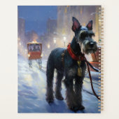Miniatuur Schnauzer Kerst Feestelijke Periode Planner (Achterkant)
