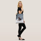 Miniatuur Schnauzer Kerst sneeuw winter Tote Bag (Op model)