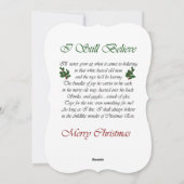 Miniatuur Schnauzer Kerst Vrolijke Kaart (Achterkant)