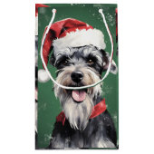 Miniatuur Schnauzer Kerstborstel schilderen Artwo Klein Cadeauzakje (Achterkant)