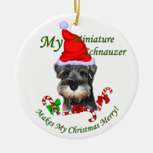 Miniatuur Schnauzer Kerstcadeaus Ornament