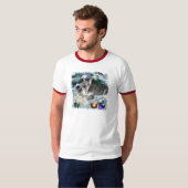 Miniatuur Schnauzer-kerstcadeautjes T-shirt (Voorkant volledig)
