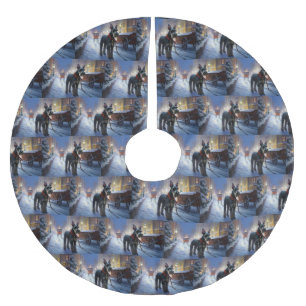 Miniatuur Schnauzer Kerstfeest Seizoen Kerstboom Rok