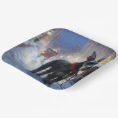 Miniatuur Schnauzer Kerstfeest Seizoen Papieren Bordje (Gebogen)