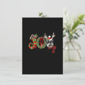 Miniatuur Schnauzer-kerstlampjes Kaart (Staand voorkant)