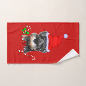 Miniatuur Schnauzer Kerstmis Bad Handdoek (Handdoek)