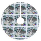 Miniatuur Schnauzer Kerstmis Kerstboom Rok (Voorkant)