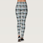 Miniatuur Schnauzer Kerstmis Leggings (Achterkant)