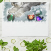 Miniatuur Schnauzer Kerstmis Theedoek (Gevouwen)