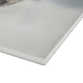 Miniatuur Schnauzer Kerstsneeuw winter Snijplank (Hoek)