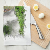 Miniatuur Schnauzer Kitchen Towel Theedoek (Quarter Fold)